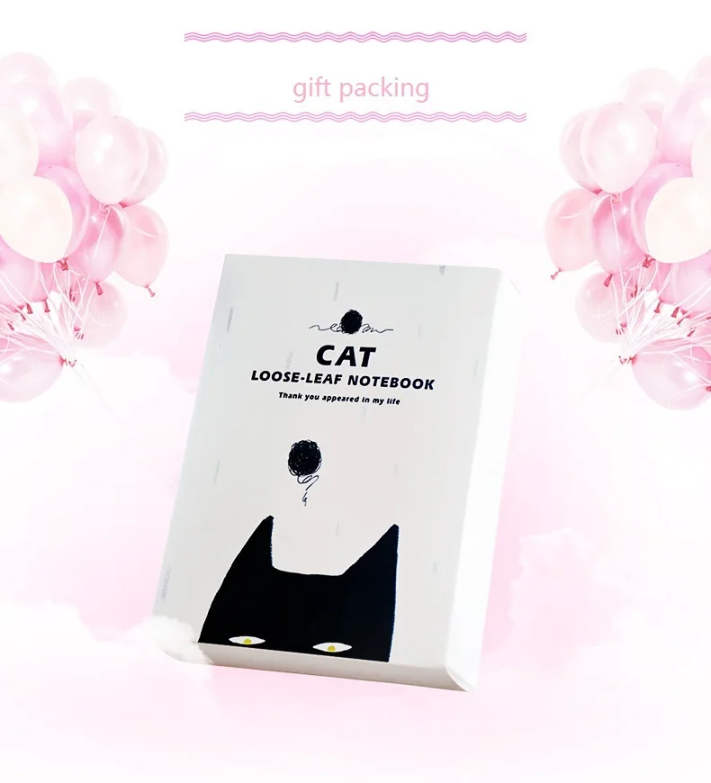 Kawaii kitty cat Дизайн школьные спиральные блокноты канцелярские товары милый Биндер планировщик Органайзер/линия еженедельник A6 Блокнот
