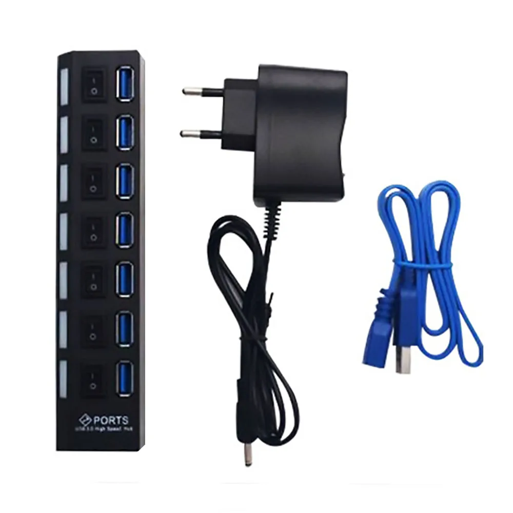 Высокоскоростной USB разветвитель FDBRO Hab 5 Гбит/с с 3 концентраторами для ПК