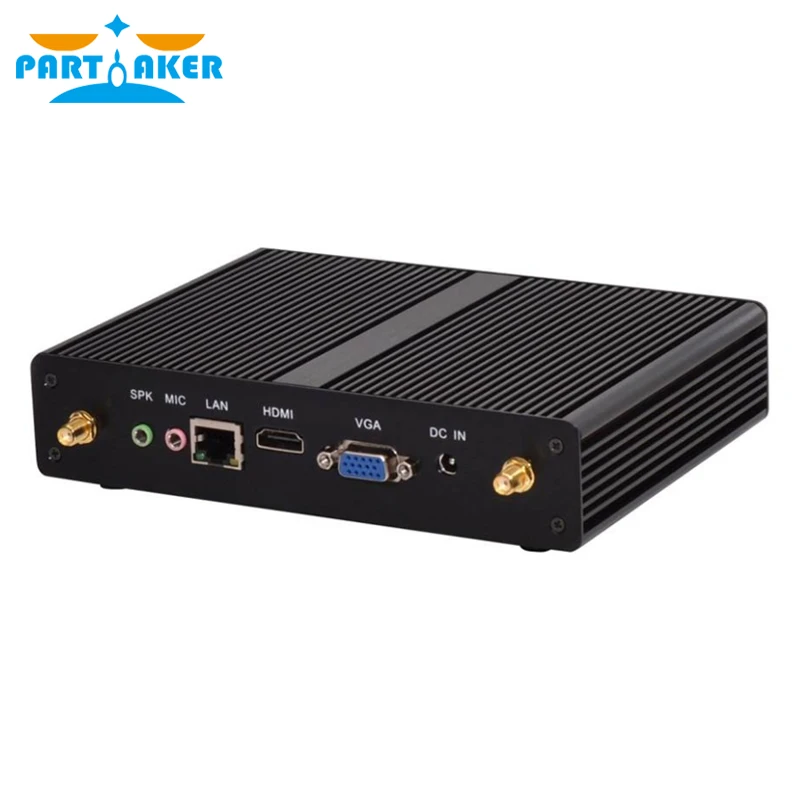 Partaker B6 Fanless Mini Desktop PC 3 Year Warranty Celeron 2955U HTPC USB 3.0 HDMI VGA 1000M LAN WiFi