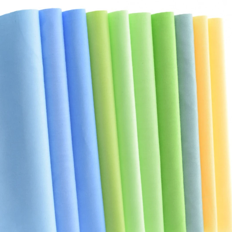 Смешанный однотонный хлопковый комплект для лоскутных стеганых тканей набор