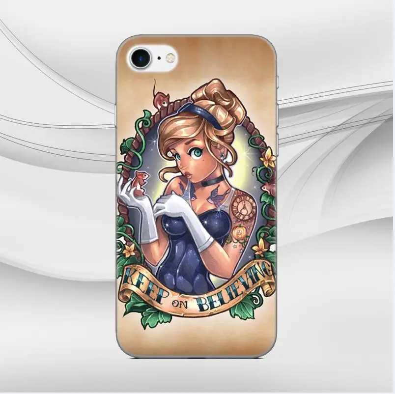 Style 18 Print Princess Tattoo Bumper Silicone Cover Soft TPU Phone Case For Google Pixel 2 3 4 3A XL 2XL 3XL Lite 4XL Rubber Fundas - Цвет: Style 18