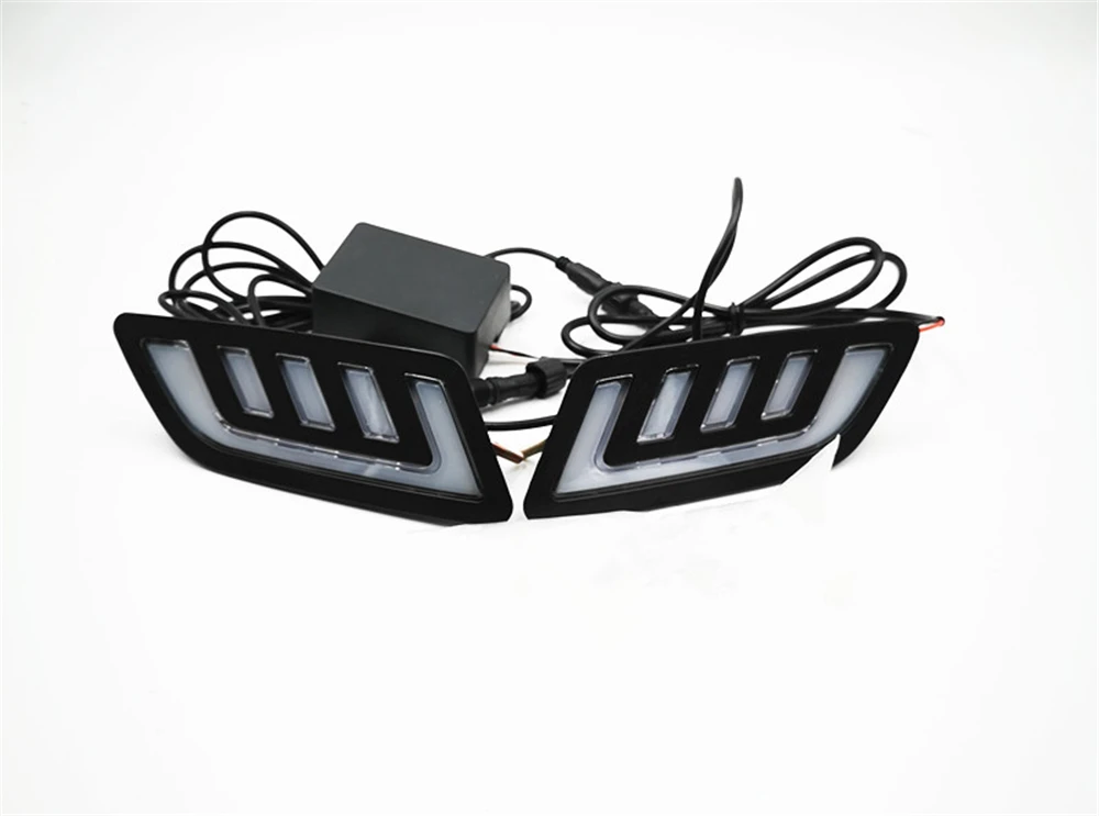 Дневные ходовые огни DRL 2 шт. маска светодиодная решетка лампа с поворотным
