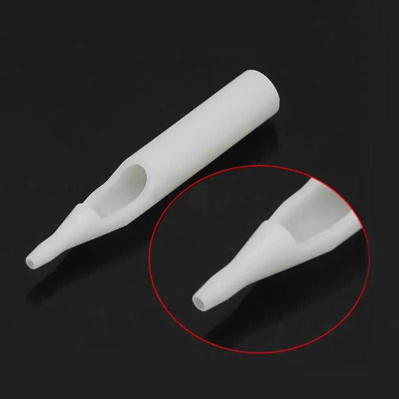 Pro 50 шт./партия стерильные одноразовые иглы для татуажа наконечники трубки U pick RT FT Белый