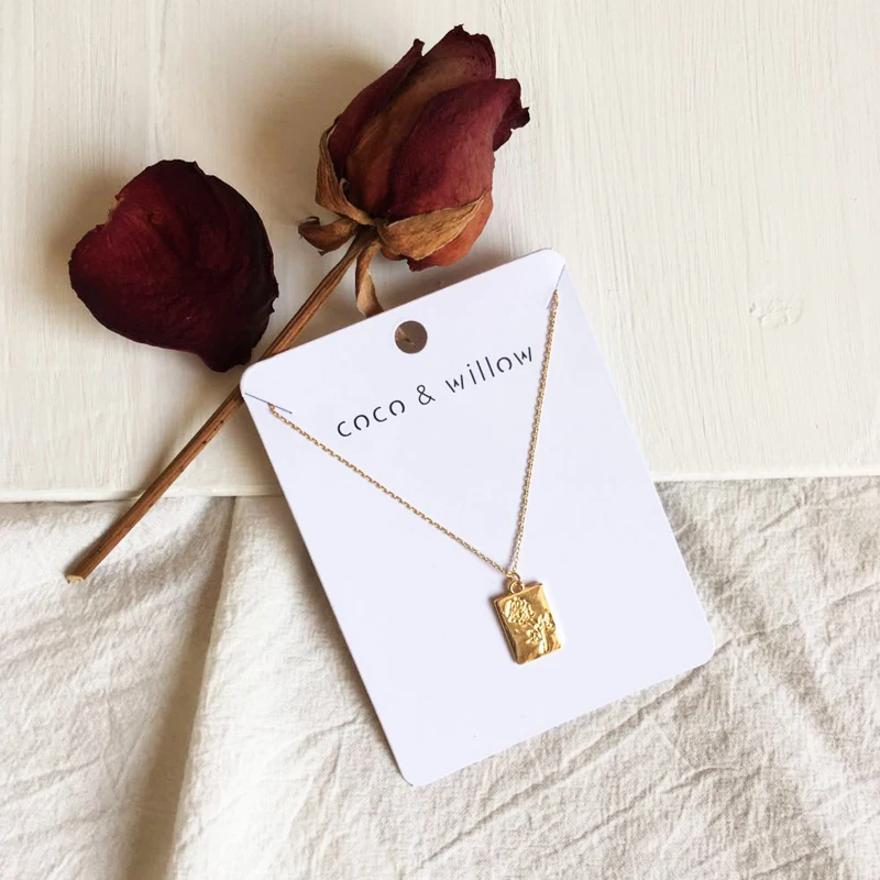 Коко и ива изящное оформление в виде Розы Изящные цепочки ожерелья золотистого