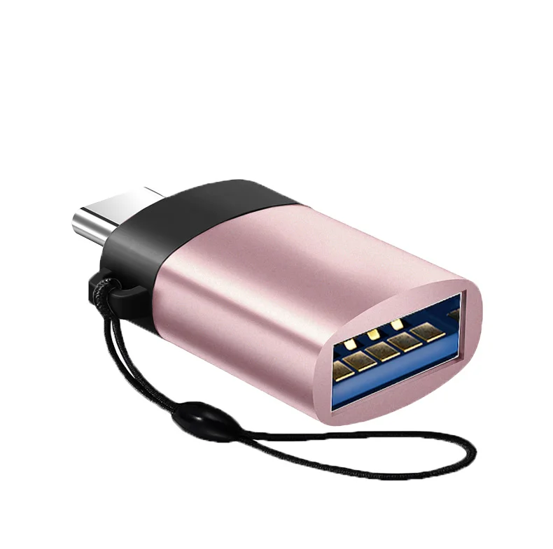 pink Адаптер type-C на USB 3,0 OTG кабель USBC конвертер для huawei P20 Pro для samsung для Xiaomi зарядный преобразователь данных - Цвет: pink