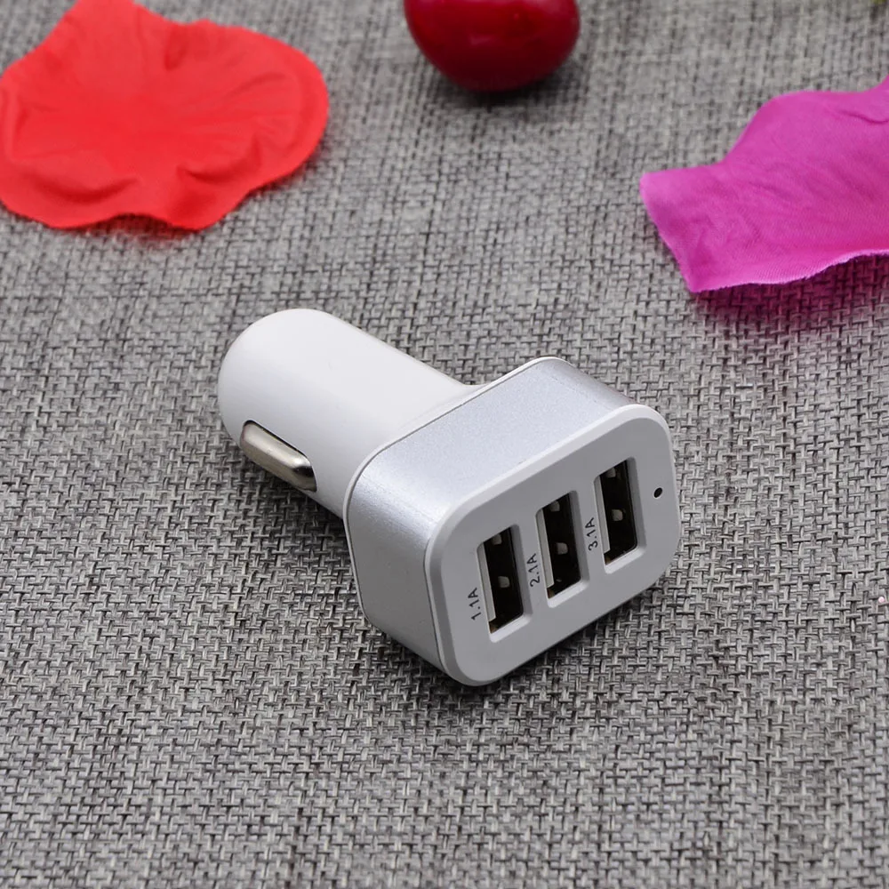 Бесплатная доставка 3 Автомобильное usb устройство для зарядки телефона Быстрая