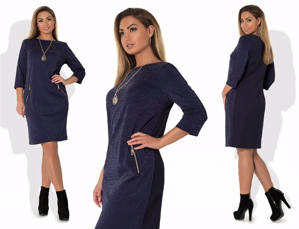 2018 зимние Вечерние Платья 5XL 6XL Большие размеры рождественское платье металлик