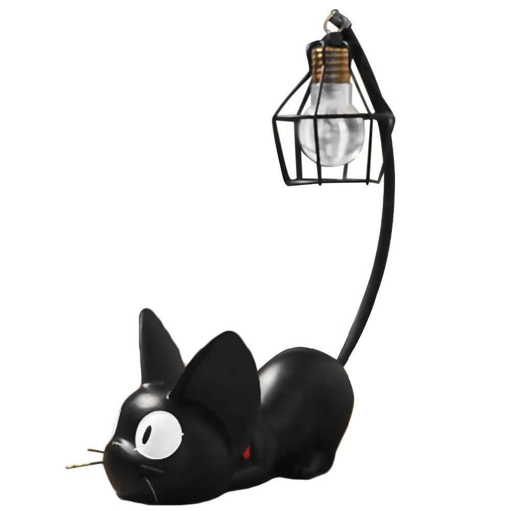 Ночсветильник с милым мультяшным рисунком jiji cat мини ночсветильник из смолы