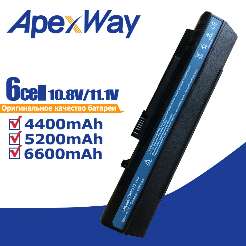 Черный аккумулятор для AcerLC.BTP00.017 LC.BTP00.043 LC.BTP00.046 UM08A31 UM08A32 UM08A51 UM08A52 UM08A71 UM08A72 UM08A73