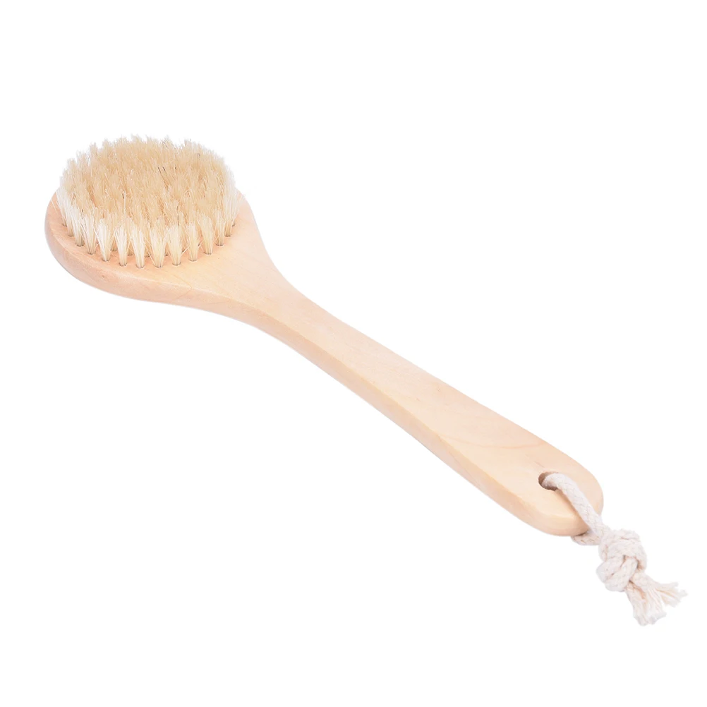 Щетка для душа с натуральной щетиной средней длины 24 5 х7 см|body bath brush|bath brushbath body brush