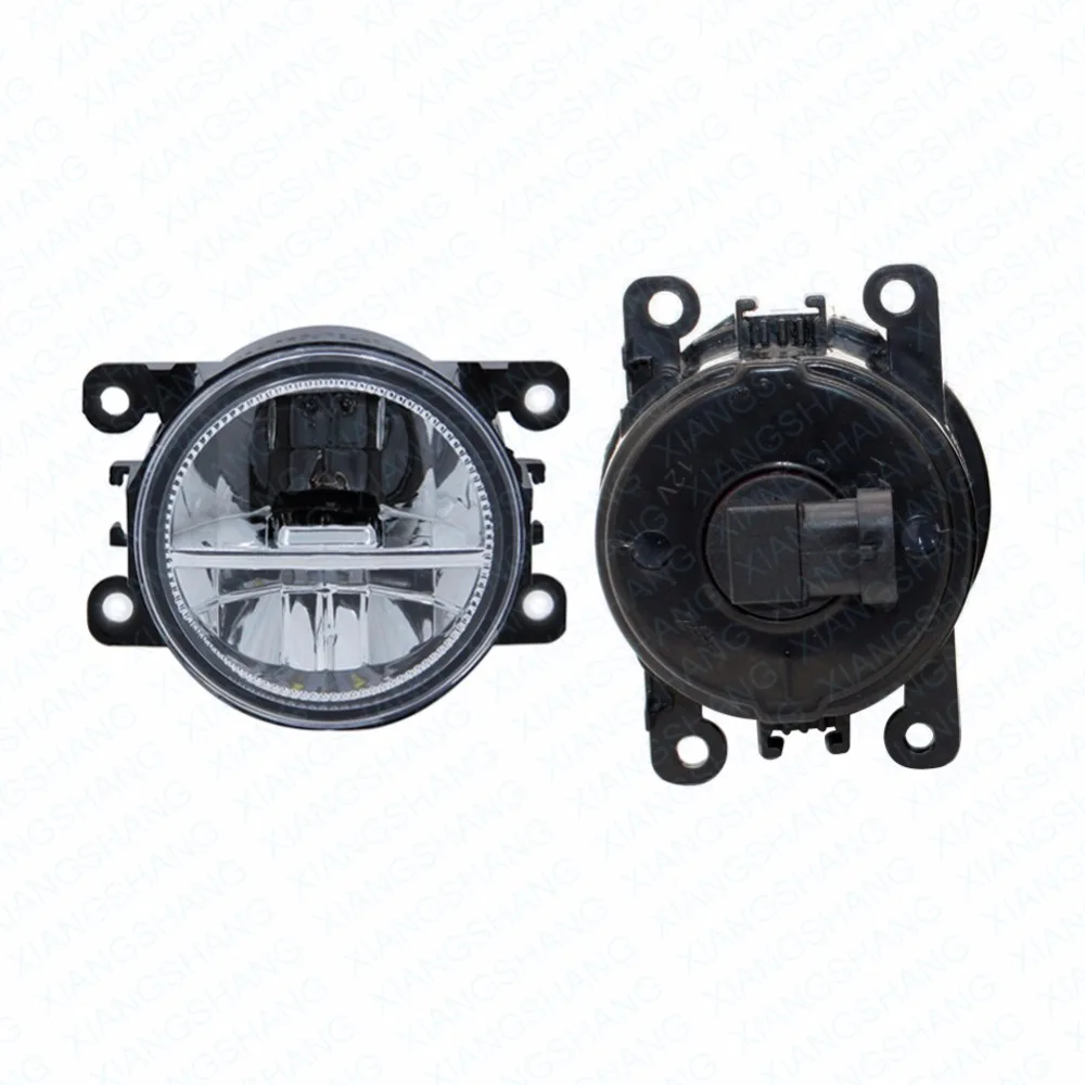 2pcs Car Styling Round Front Bumper LED Fog Lights DRL Daytime Running Driving fog lamps For Nissan NAVARA (D40) 2005-2006 | Автомобили и