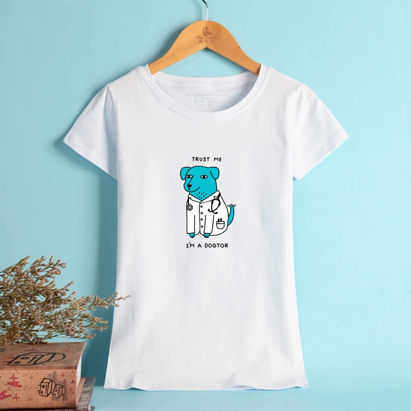 BTS Dogtor Базовая футболка Для женщин летние шорты рукавом Повседневное Harajuku