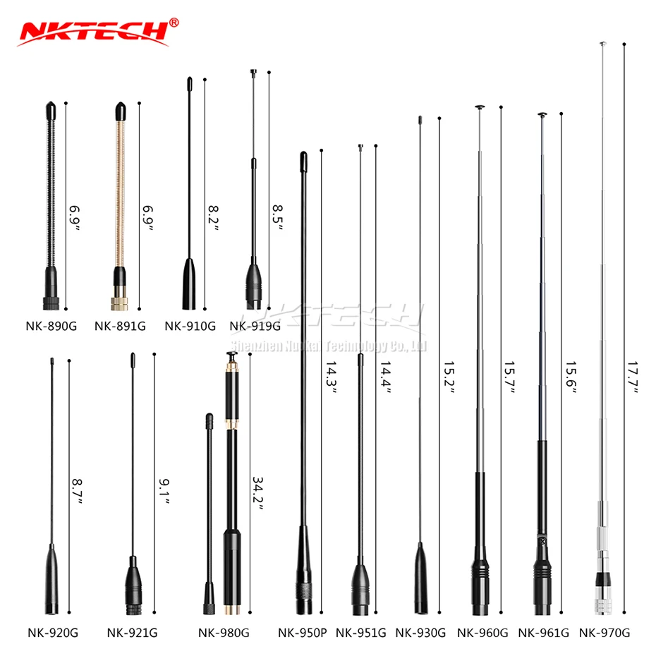 NKTECH SMA Мужская антенна Двухдиапазонная для TYT MD 380 GPS 390 UV380 UV390 TH UV8000D UV3R UV8000E Retevis RT82