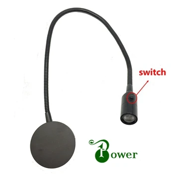 12 В 24 в 110 220 1 Вт Светодиодный светильник для чтения изголовья кровати