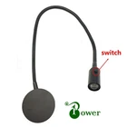 12 В 24 в 110 В 220 В 1 Вт Светодиодный светильник для чтения изголовья кровати