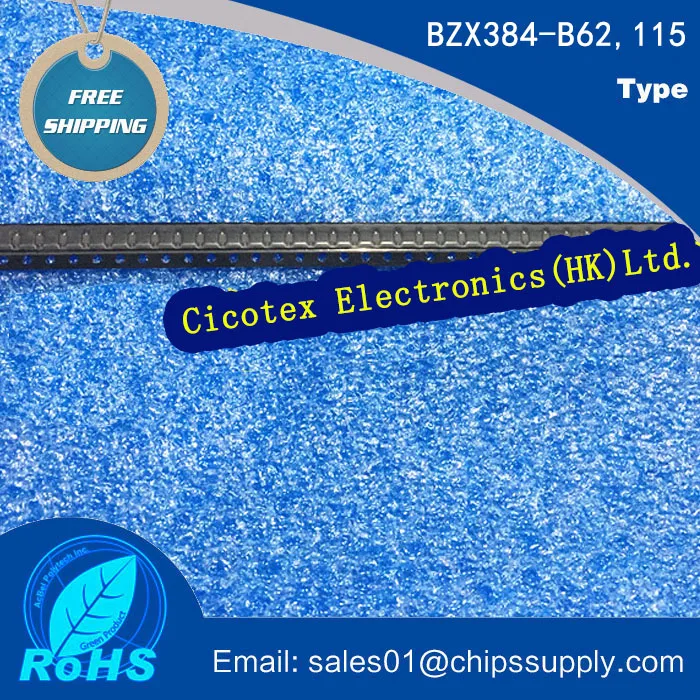 

50pcs/lot BZX384-B62,115 384 SOD323 DIODE ZENER 62V 300MW SOD-323