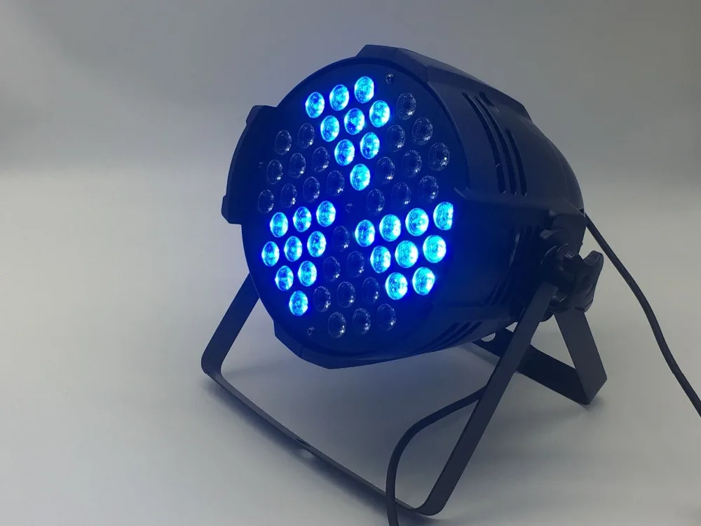 Алюминий корпус 54x9 Вт RGB 3in1 СВЕТОДИОДНЫЙ параболический алюминизированный отражатель дежурное освещение dmx деловой свет профессиональный плоский Пэйлин KTV дискотечная лампа ди-Джея