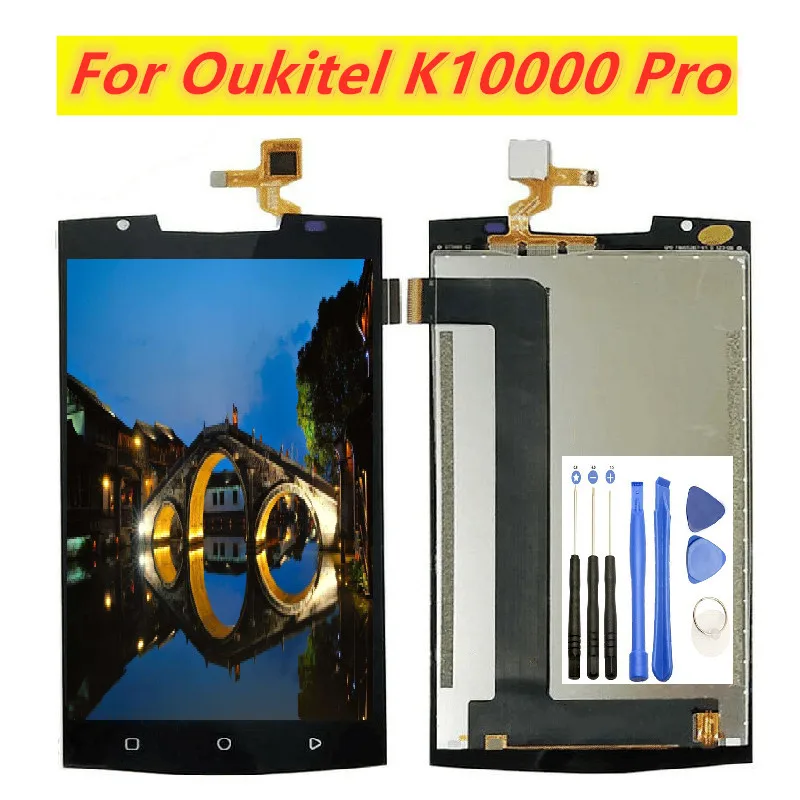 5 &quot100% протестированный ЖК-дисплей для Oukitel K10000 Pro + сенсорная панель цифровые