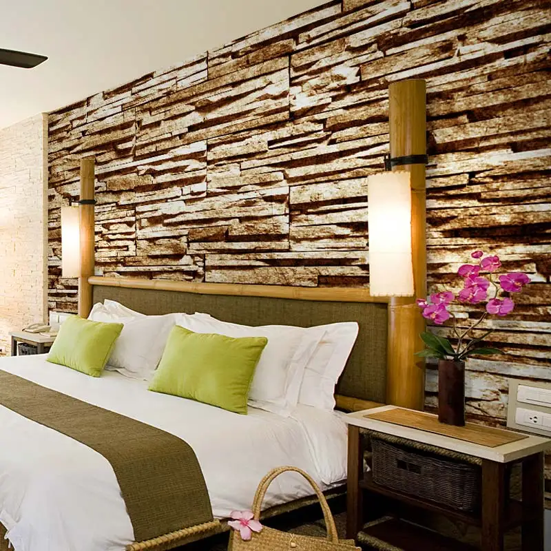 Домашний декор настенные бумаги 3D обои с каменным кирпичом фотообои на заказ