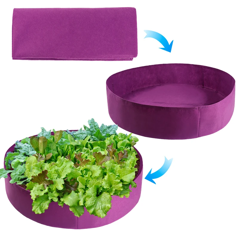 Дышащая войлочная сумка для выращивания большой горшок овощей картофеля цветов