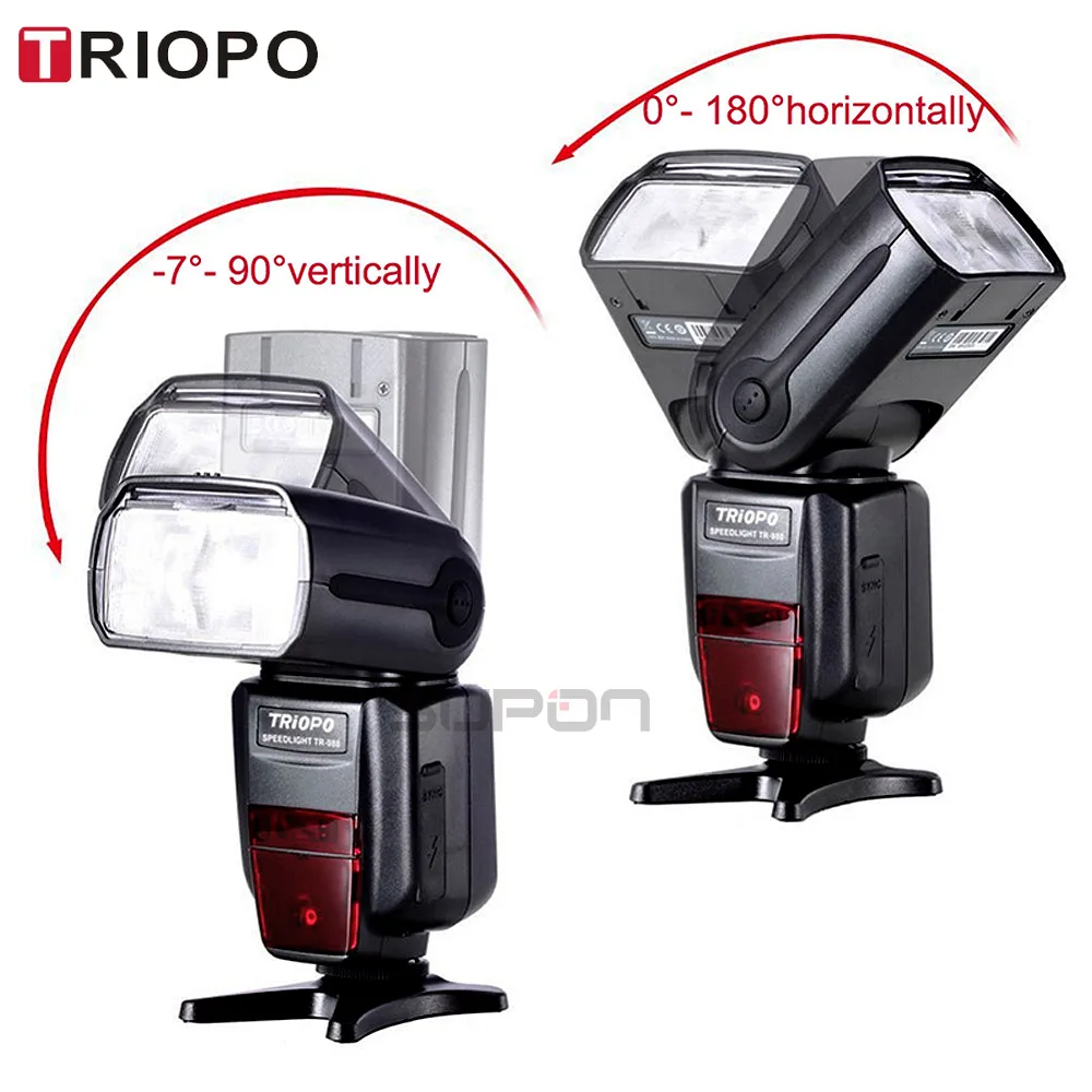 Профессиональная скоростная вспышка TRIOPO TR-988 ttl с* высокоскоростной синхронизацией* для цифровых зеркальных камер Canon d5300 Nikon d5300 d200 d3400 d3100