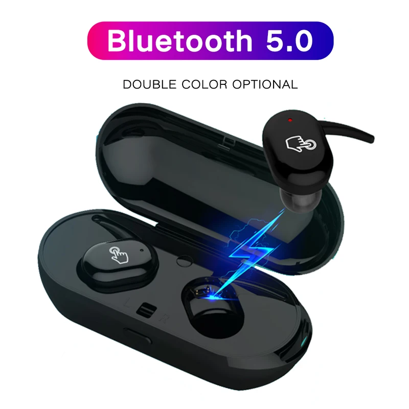 T2C наушники вкладыши TWS с беспроводной V5.0 Bluetooth мини для Huawei Samsung Мобильный телефон