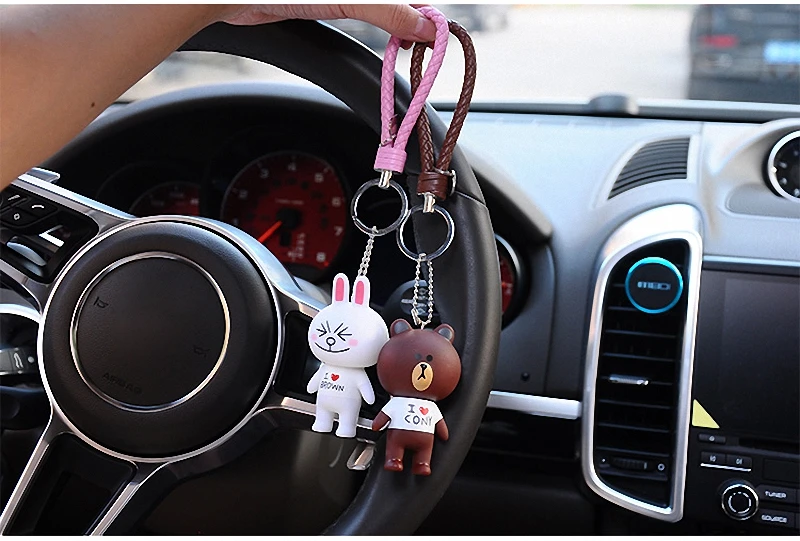 Мультфильм медведь Rilakkuma коричневый Банни Кони животных брелок в стиле Kiki