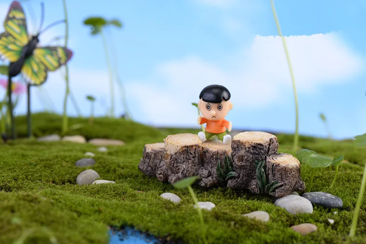 1 шт. ремесленные изделия украшения миниатюрюра разноцветное дерево пень феи