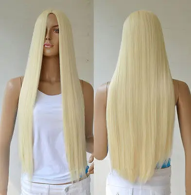 Женская Волос полный парики Горячий продавать&gt Новый Белый женская Леди Полный