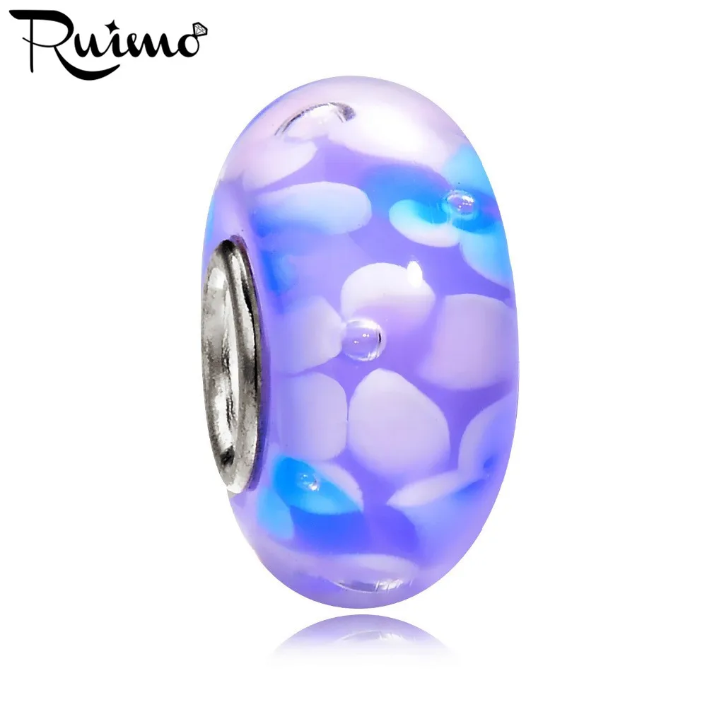 Бусины разделители из муранского стекла 5 шт./лот|glass spacer beads|beads for diybig hole beads |