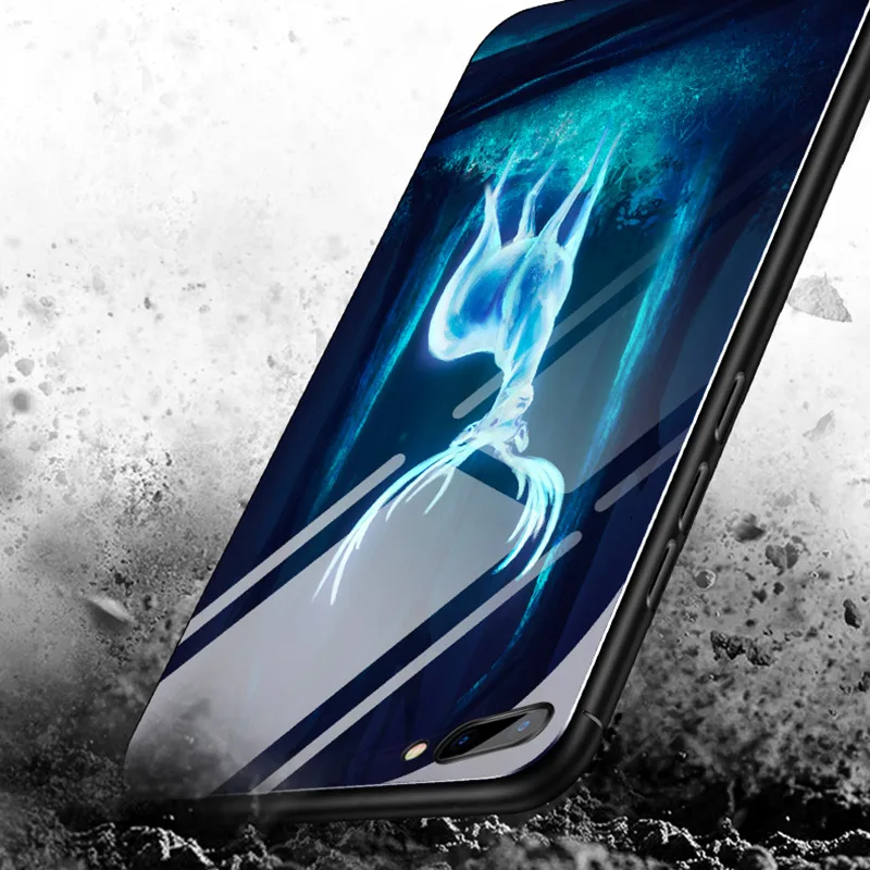 Светящееся Стекло чехол для телефона Huawei HONOR V20 8A 10i 8X 8C 6X 7X 7C V9 9 Lite 9i 10 lite Note ночной