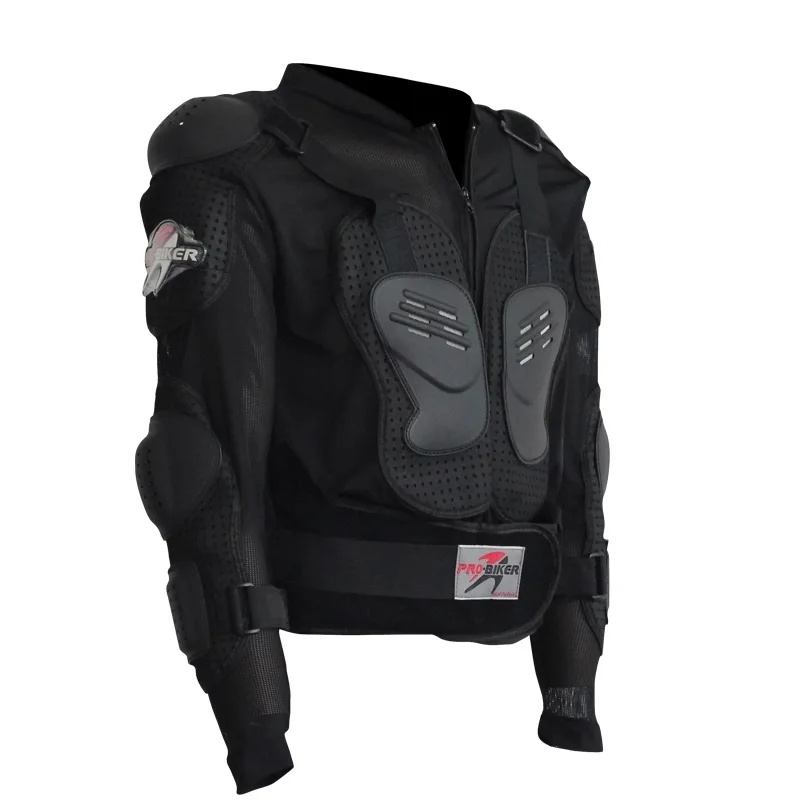 Pro-Biker мотоциклетная Защитная Броня снаряжение куртка полный корпус Броня ткань для мотокросса черепаха Защита спины Мотоциклетные Куртки