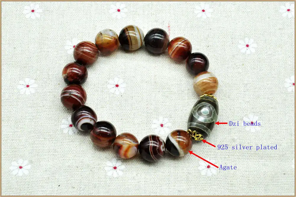 Yumten Diy натуральные изумрудные камни бусины дзи Bransoletki Damskie Bayan Bileklik Pulseira Masculina