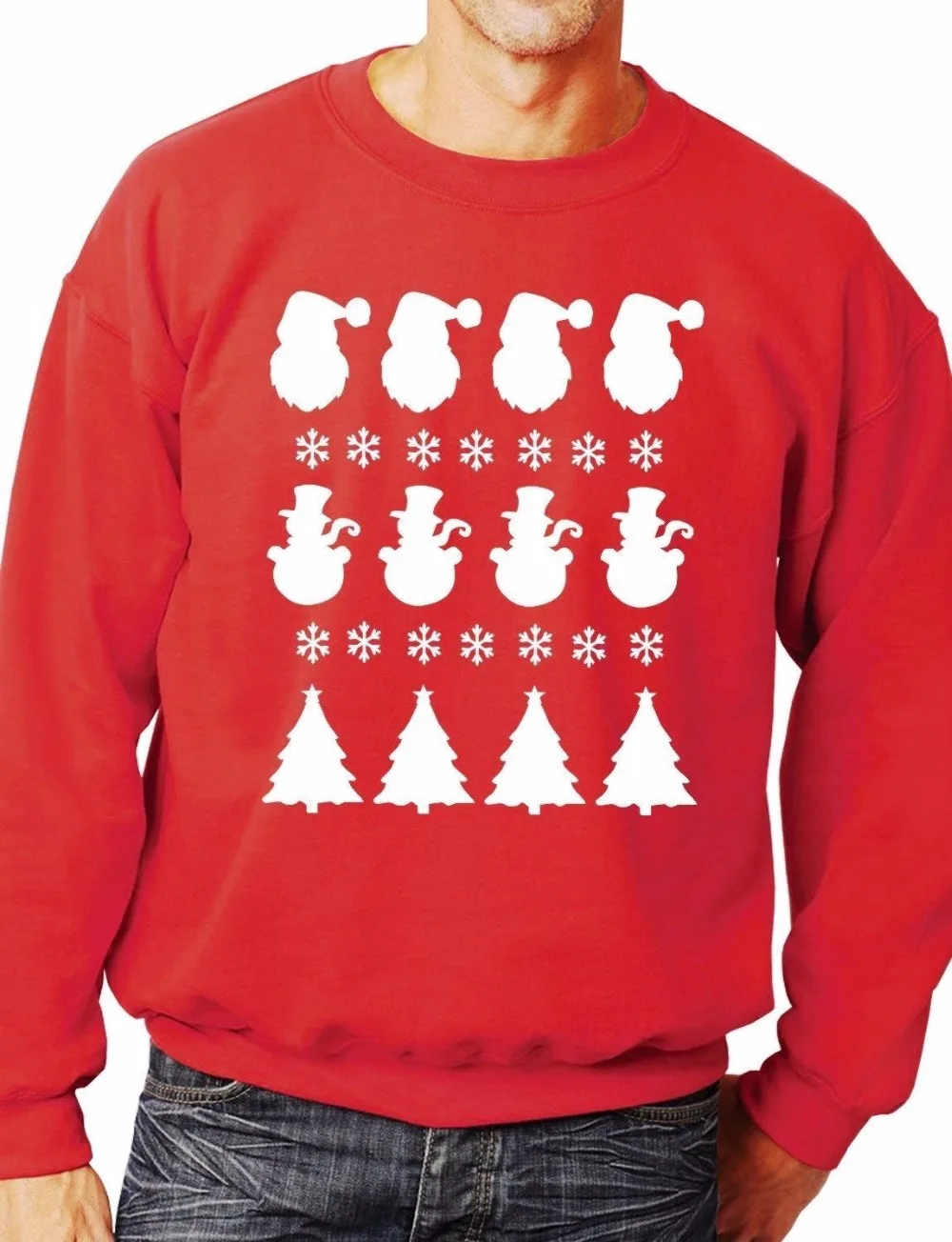 

Christmas Scene/Santa Sweatshirt/Jumper Unisex Christmas Gift More Size and Color-E183