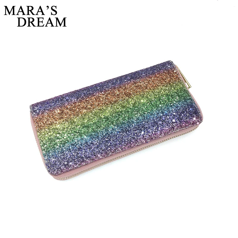 Женский Длинный кошелек Mara's Dream модель 2020 года блестящий клатч из