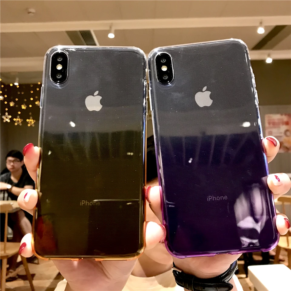 Twilight Rainbow цветной ТПУ чехол для iphone XS XR Sony Z5 C5 C6 Xperia X XA XA1 XA2 XP Ultra XZ XC XZ1 XZ2 силиконовый