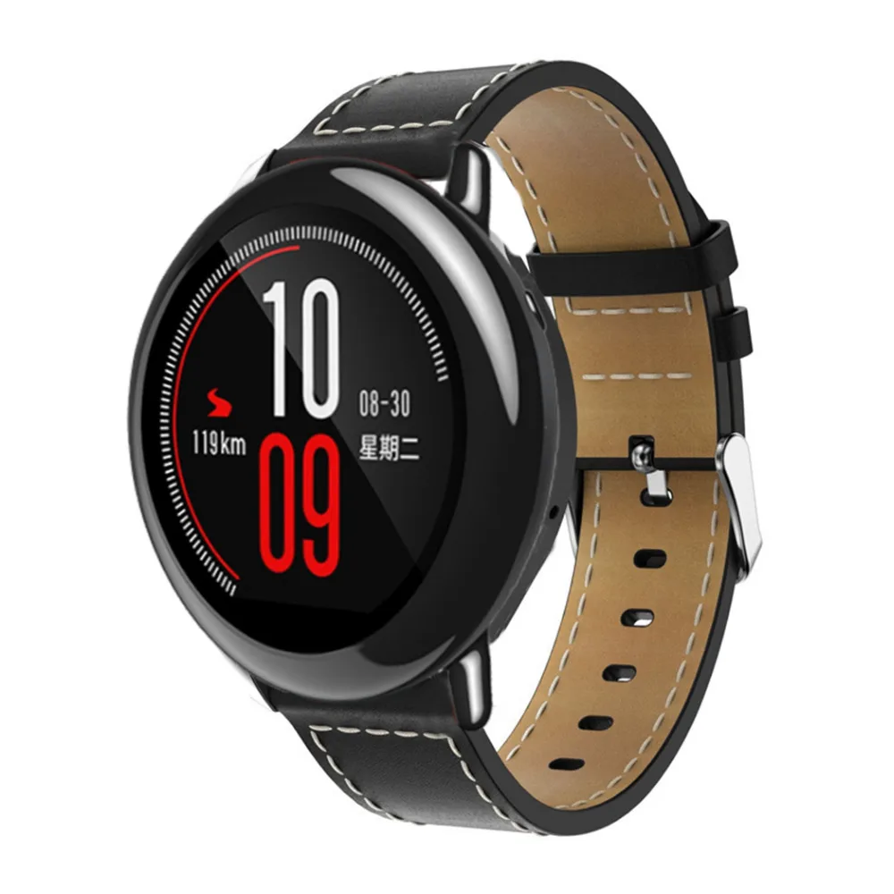 Ремешок для часов Xiaomi Huami Amazfit Pace Stratos 2 2S ремешок 22 мм сменный кожаный