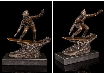 Художественный Декор escultura de Bronze Skate # из чистой меди|copper|copper artcopper craft |