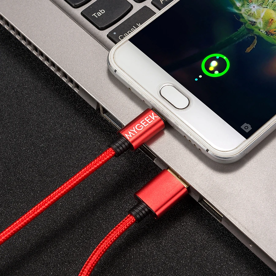 Mygeek обновление Нейлон Micro USB кабель для samsung htc huawei Xiaomi 2 м провод быстрой зарядки