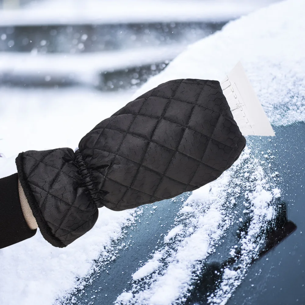 

Скребок для снега и льда лопата для снега с перчатками аксессуары для чистки автомобиля 1 пара скребок для лобового стекла