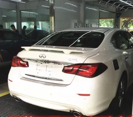 Для Infiniti Q70 Q70L Спойлер ABS Материал заднее крыло автомобиля праймер цвет задний