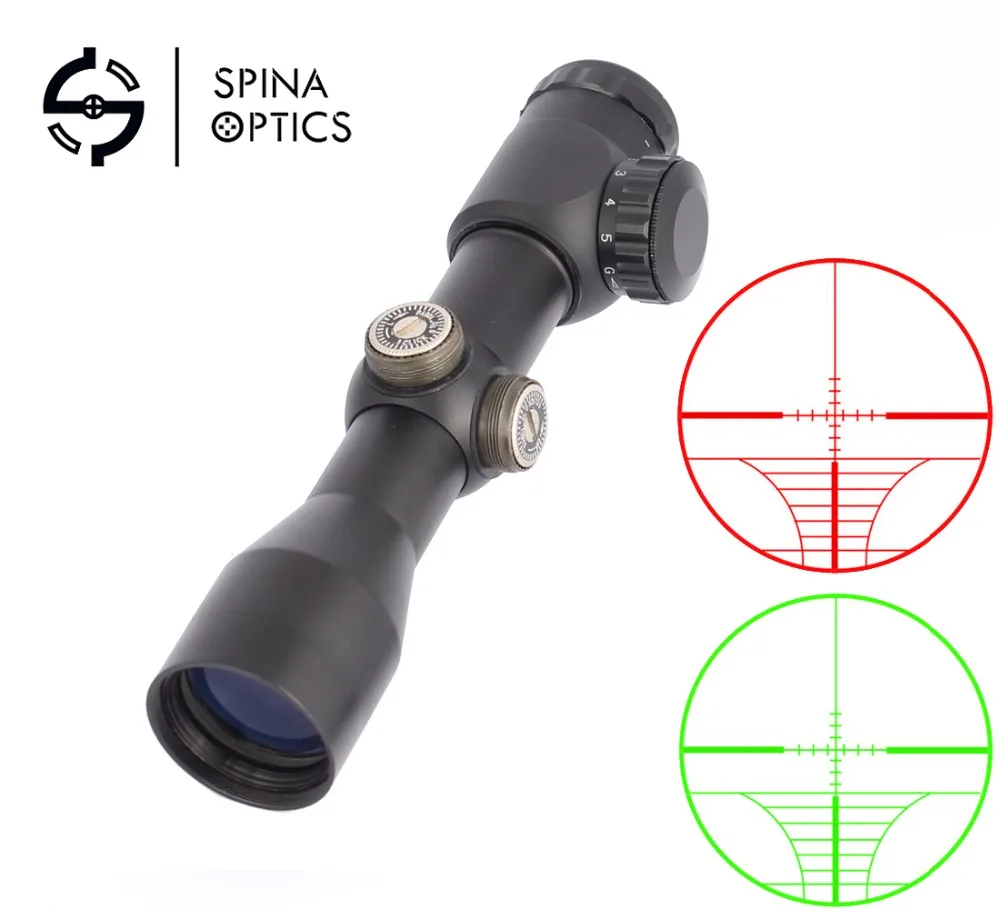 SPINA оптика Новый прицел Охотничья винтовка область 4x32EG и подсветкой