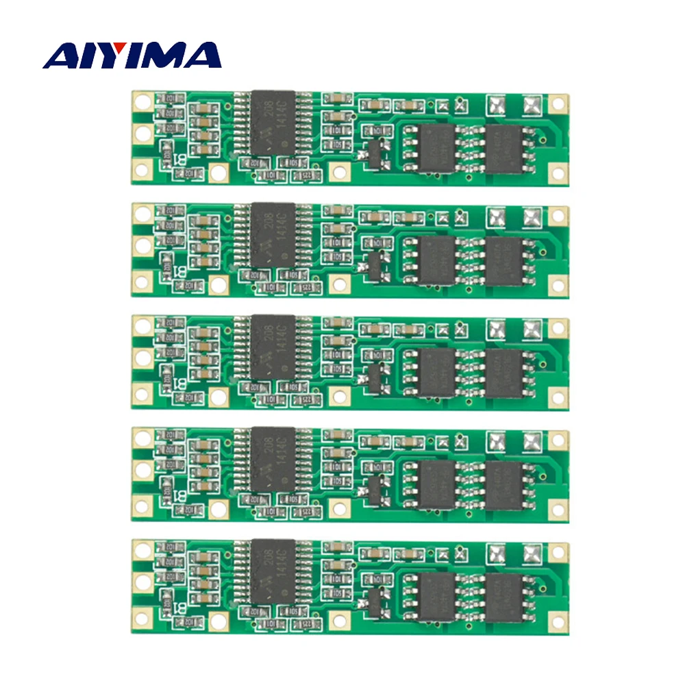 Aiyima 5 шт. батарея BMS Защитная печатная плата для 3 4 пакетов 18650 литий ионный элемент