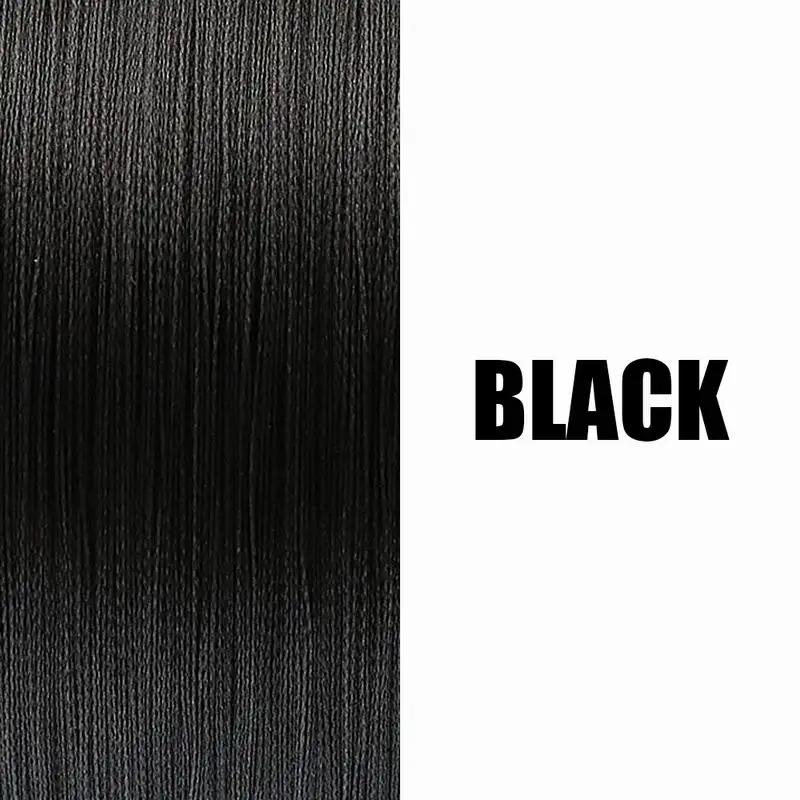 Black Ascon Fish 4 нити Япония ультра сильная плетеная леска 100 м для шнура рыболовные аксессуары 6-100LB зеленый 4 провода нить - Цвет: Black