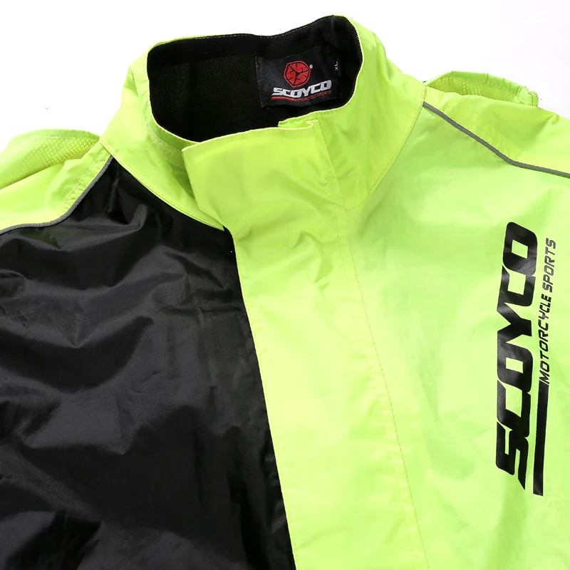 SCOYCO 21 Motorcycle Rider Raincoat Reflective Adjustable Motocross Suits Racing Protective Gear Moto RC01 | Автомобили и