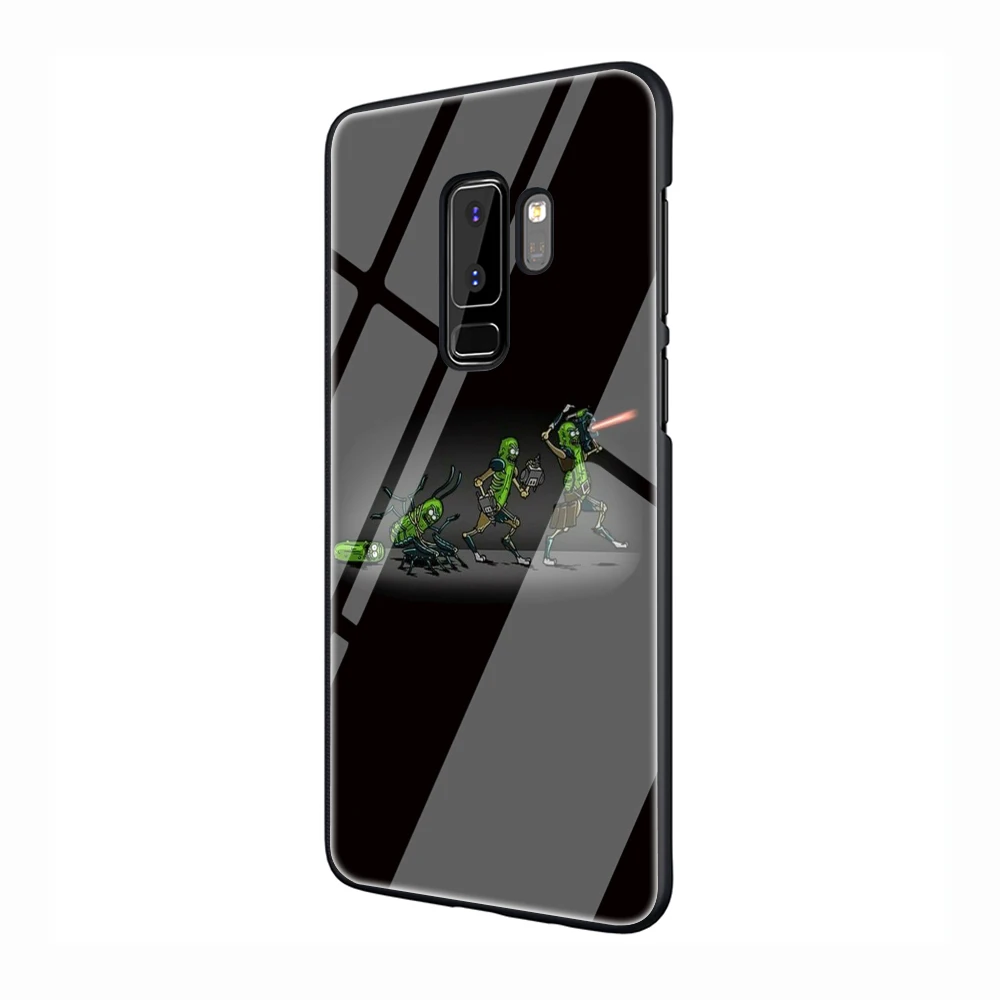 Чехол для телефона Rick and Morty pickle rick из закаленного стекла для samsung Galaxy S7 edge S8 9 10 Note 8 9 10 Plus A10 20 30 40 50 60 70 - Color: G8
