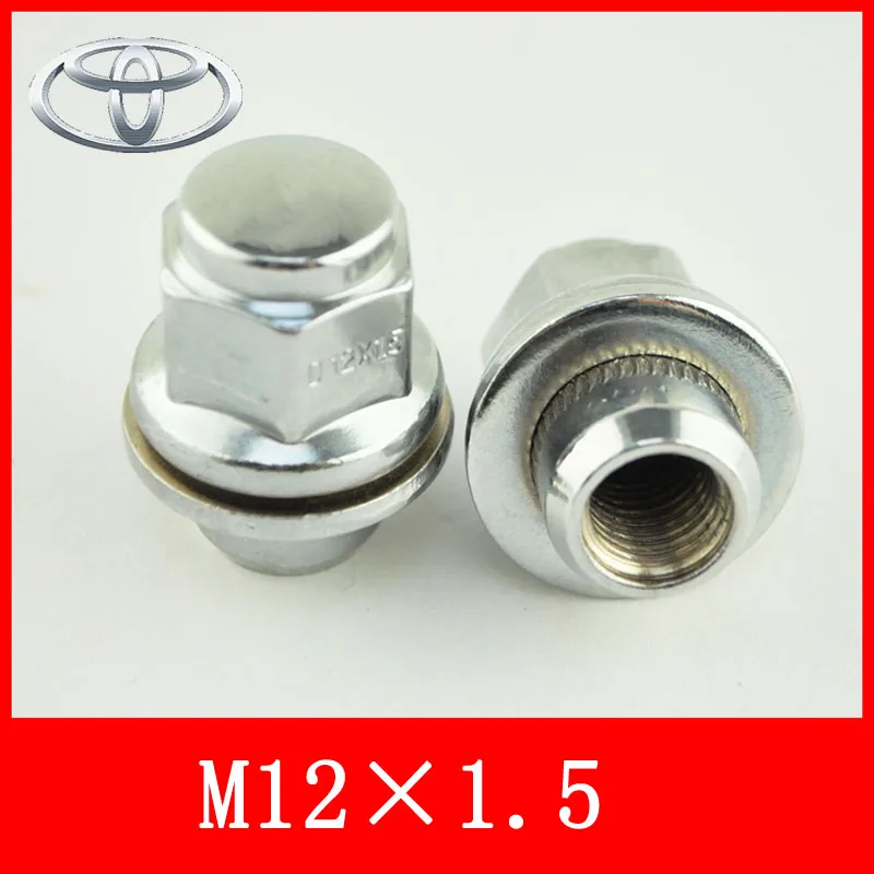 20 шт./компл. M12x1.5 Гайка колеса с шайбой для колеса toyota Lexus серии, cronw, rav4, rezi, шины гайки