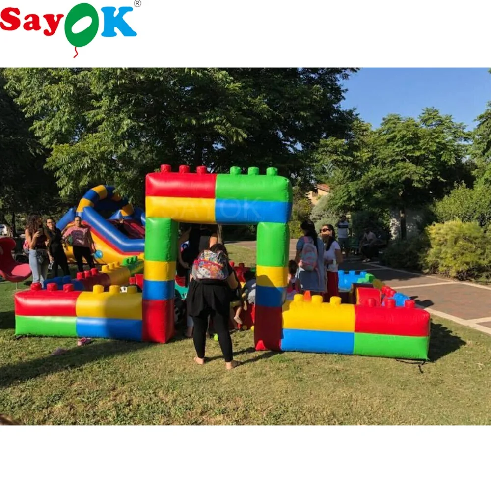 Sayok надувной замок 5x4 м (16.4x13.1ft) Надувная Детская площадка ПВХ коммерческие