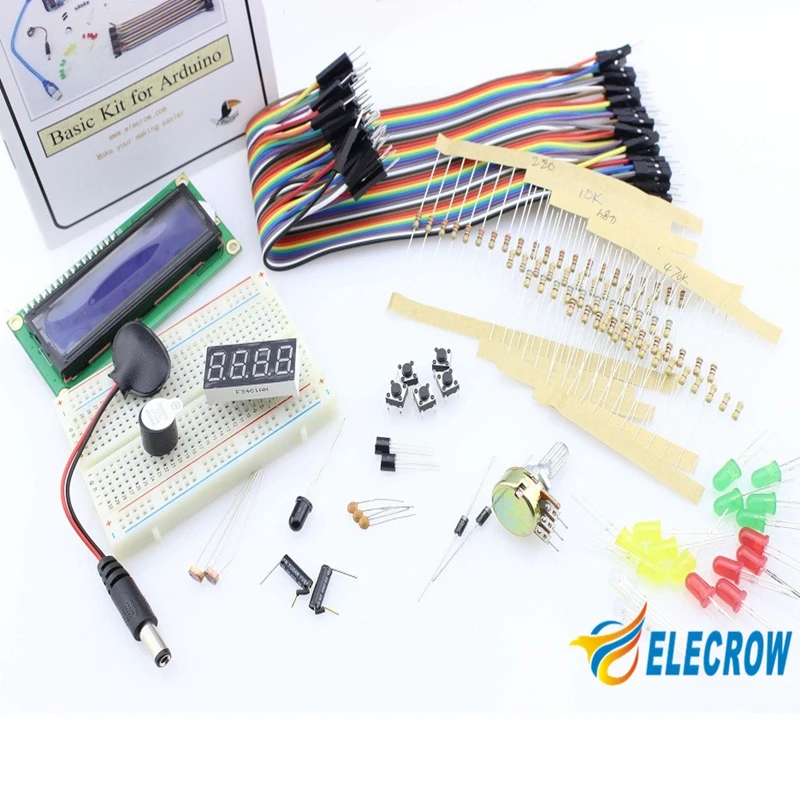 Базовый набор elerow для начинающих Arduino DIY USB кабель светодиодный резисторный