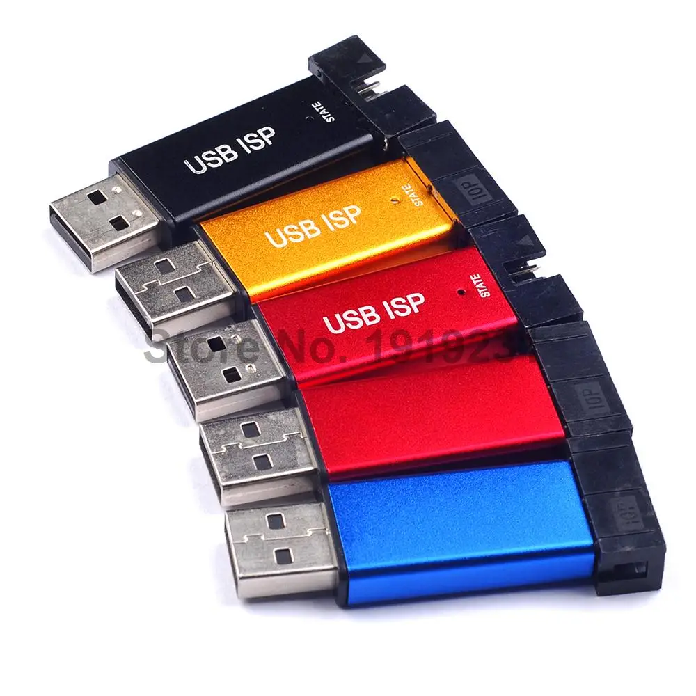 Программатор USBASP USBISP AVR USB-программатор ATMEGA8 ATMEGA128 с поддержкой Win7 64K крышкой 5 шт. |